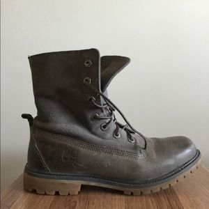 Grey Timberland Boots